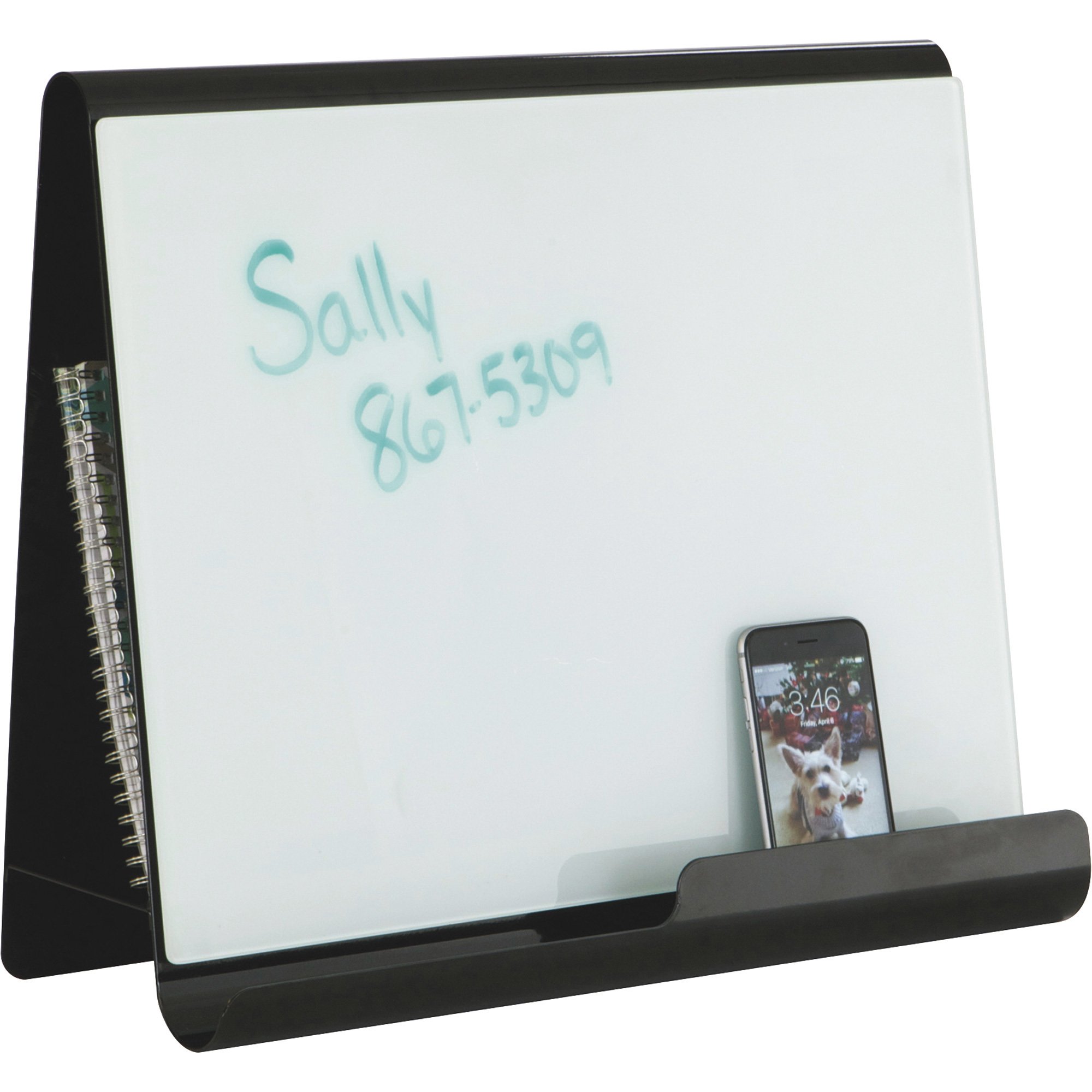 Mayline-Safco Wave Desk Accessory — Desktop Whiteboard and Magnetic Document Stand